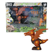 Imagen de Dinosaurio de plástico para armar, con destornillador, en caja