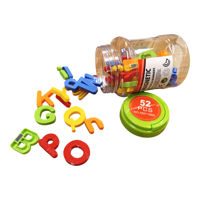 Imagen de Letras y números magnéticos, 52 piezas, en tubo