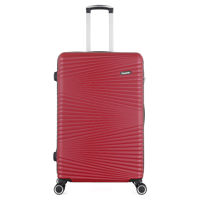 Imagen de Valija Berlina rígida 28" ROJO, ruedas omnidireccionales 360, manija telescópica, tranca numérica, correa para ajustar ropa, bolsillo interior con cierre, color rojo