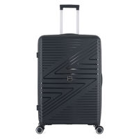 Imagen de Valija Berlina rígida 28" NEGRO, ruedas omnidireccionales 360, manija telescópica, tranca numérica, correa para ajustar ropa, bolsillo interior con cierre, color negro