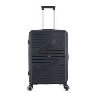 Imagen de Valija Berlina rígida 24" NEGRO, ruedas omnidireccionales 360, manija telescópica, tranca numérica, correa para ajustar ropa, bolsillo interior con cierre, color negro