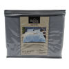Imagen de Sábanas 1 plaza Berlina GRIS, 90x190x25 152x220 50x75cm set de 3 piezas en poliester, en sobre PVC