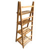 Imagen de Mueble estantería de madera plegable, 4 estantes MARRON varios colores