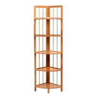 Imagen de Mueble esquinero de bambú, 5 estantes en caja