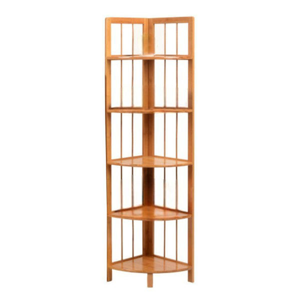 Imagen de Mueble esquinero de bambú, 5 estantes en caja
