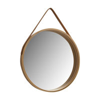 Imagen de Espejo decorativo para colgar de plástico 39cm, en caja, varios colores