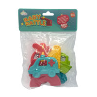 Imagen de Mordillo de silicona y plástico surtidos x3, en bolsa