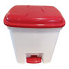 Imagen de Papelera de plástico con pedal 14L, tapa de varios colores