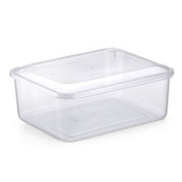 Imagen de Caja organizadora de plástico con tapa 7,5L,  transparente