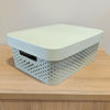 Imagen de Caja organizadora de plástico con tapa calada 11L, VERDE