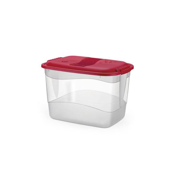 Imagen de Caja organizadora de plástico con tapa 3.7L, varios colores