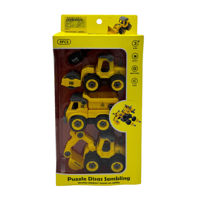 Imagen de Vehículos de construcción x3, desarmables con destornillador en caja