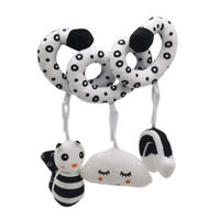 Imagen de Sonajero peluche tirabuzón, espiral de cuna o cochecito, en cartón