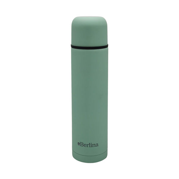 Imagen de Termo 750ml bala, pico botón, base antideslizante, Berlina VERDE