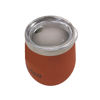 Imagen de Mate con tapa 220ml Berlina ANARANJADO, doble pared de acero inoxidable, en caja