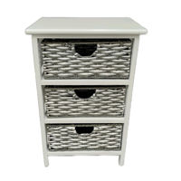 Imagen de Mueble organizador de madera con 3 cajones canastos, en caja