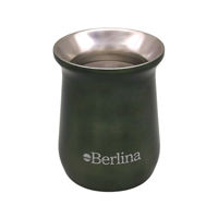 Imagen de Mate alto 260ml Berlina VERDE, doble pared de acero inoxidable, en caja