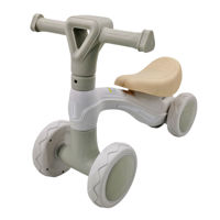 Imagen de Bicicleta sin pedales, de plástico 4 ruedas, varios colores, en caja