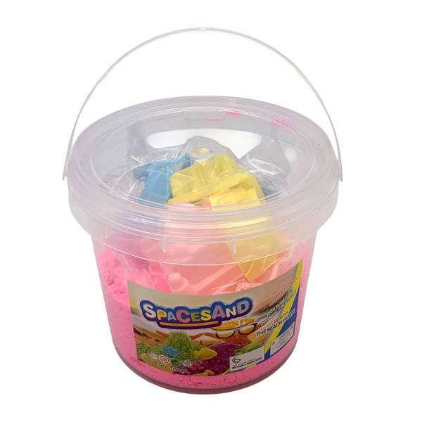 Imagen de Masa para modelar símil arena 1kg, con moldes, varios colores