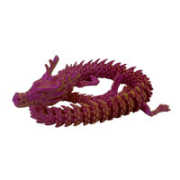 Imagen de Amansaloco de plástico, dragón chino articulado, varios colores