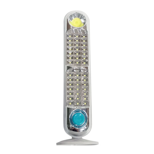 Imagen de Lámpara luz de emergencia 42 leds para colgar y con base recargable 220, en caja