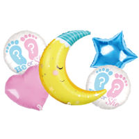 Imagen de Globos diseños baby shower, x5, en bolsa