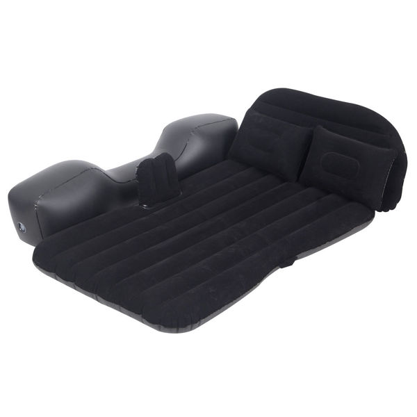 Imagen de Colchón inflable, para auto con almohadas, con inflador eléctrico, en caja, JL
