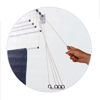 Imagen de Tendedero de ropa colgante de techo y pared, 5 varillas con poleas independientes, de acero pintado, BLANCO Maxeb