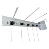 Imagen de Tendedero de ropa colgante de techo y pared, 5 varillas con poleas independientes, de acero pintado, BLANCO Maxeb
