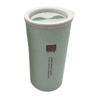 Imagen de Vaso de fibra de trigo, tapa con filtro, 450ml, en caja varios colores