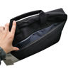 Imagen de Bolso para computadora 15" de poliéster con asas y correa, enganche para valija, bolsillo frontal 2 colores