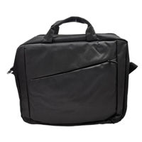 Imagen de Bolso para computadora 15&#34; de poliéster con asas y correa, enganche para valija, bolsillo frontal, en bolsa