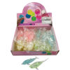 Imagen de Juguete antiestrés con gel, peces con brillantina, CAJA x12, varios colores