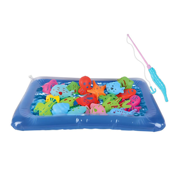 Imagen de Juego de mesa, pesca, juego de enganchar, base inflable en caja