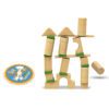 Imagen de Juego de mesa, torre de equilibrio con ruleta, de madera XALINGO en caja