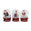 Imagen de Adorno navideño, bola de vidrio con nieve, Papá Noel, CAJA x12