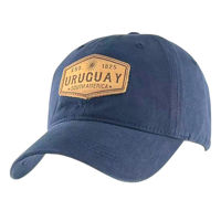 Imagen de Gorro con visera, Uruguay con aplique de PU, AZUL, Armoric