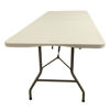 Imagen de Mesa Berlina Home, patas plegables, de PVC y hierro