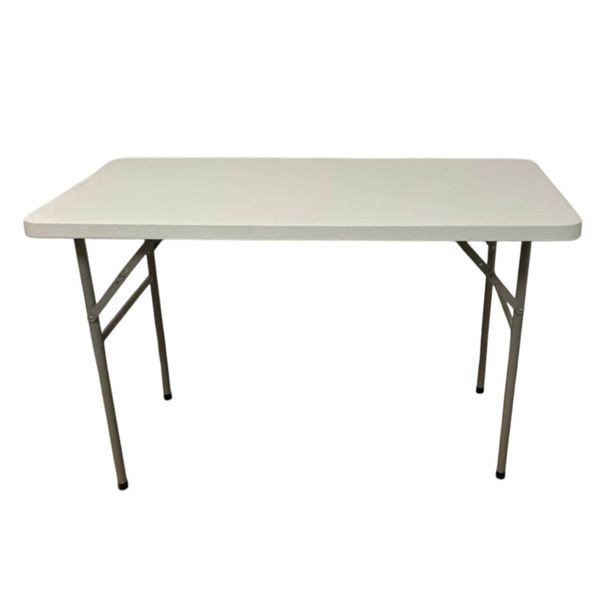 Imagen de Mesa Berlina Home, patas plegables, de PVC y hierro