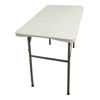 Imagen de Mesa Berlina Home, patas plegables, de PVC y hierro