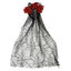 Imagen de Tiara con aplique flores y velo