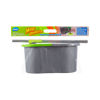 Imagen de Mopa de microfibra mango de acero inoxidable extensible + balde de plástico con centrifugadora de plástico, en bolsa ALKLIN