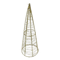 Imagen de Adorno árbol navideño para mesa, de metal calado 25cm