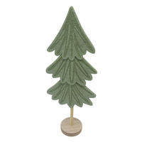 Imagen de Adorno árbol navideño para mesa, de fieltro
