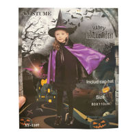 Imagen de Disfraz de bruja gorro y capa, en bolsa