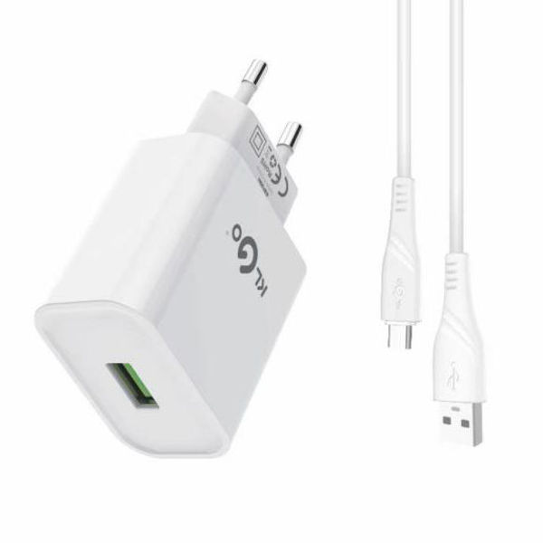 Imagen de Cargador con cable USB-lightning, KLGO en caja