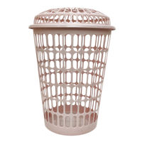 Imagen de Cesto para ropa, con tapa, de plástico, varios colores