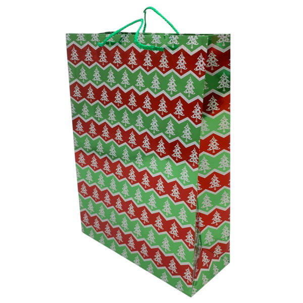 Imagen de Bolsa de regalo de papel diseño navideño, PACK x12, varios diseños
