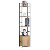 Imagen de Mueble estantería de hierro y MDF, 4 estantes, en caja, Berlina Home