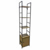 Imagen de Mueble estantería de hierro y MDF, 4 estantes, en caja, Berlina Home